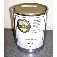 Olive Drab Green Matt 1 Paint tin 1 litre can